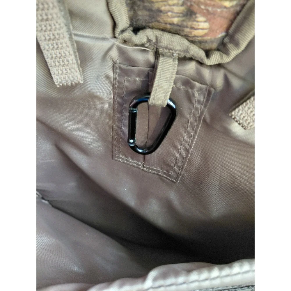 Leeds International Camo Backpack Tactical Outdoor Hiking Laptop Bag Brown